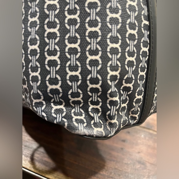 Tory Burch Gemini canvas coated LARGE TOTE Gemini Link GUC - Picture 9 of 16